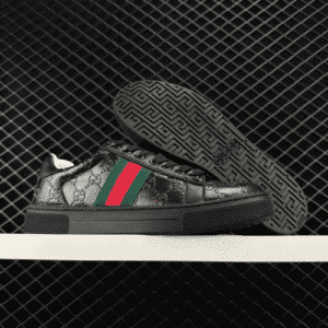 Gucci Reps Ace GG Crystal Canvas Web Beige