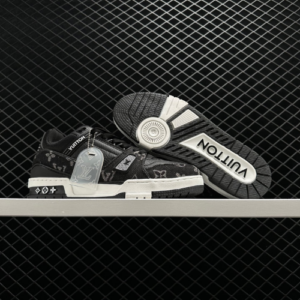 LV Reps Trainer Black Monogram Denim (3)