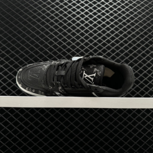 LV Reps Trainer Black Monogram Denim (4)