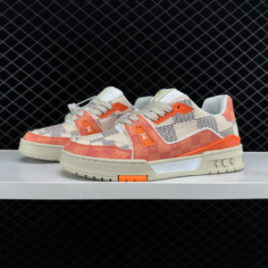 LV Reps Trainer Damier White Orange (2)