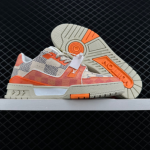 LV Reps Trainer Damier White Orange