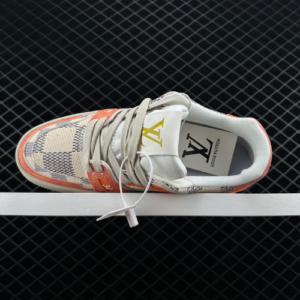 LV Reps Trainer Damier White Orange (4)
