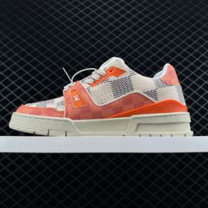 LV Reps Trainer Damier White Orange (5)
