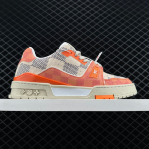 LV Reps Trainer Damier White Orange (6)