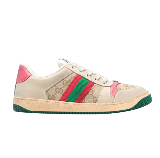 Gucci Reps Screener Distressed Low Top Sneaker