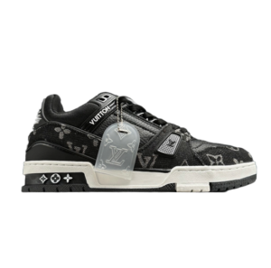 Lv Reps Trainer Black Monogram Denim Sneaker