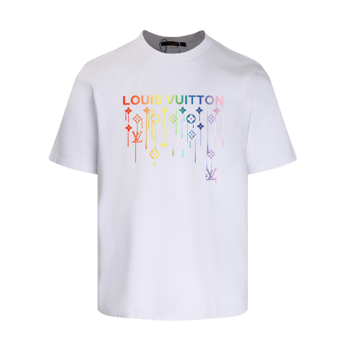 White LV Reps colorful Gradient T-Shirt